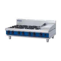 Blue Seal | Gas Cooktop 6 Burner w/ 300 Griddle
